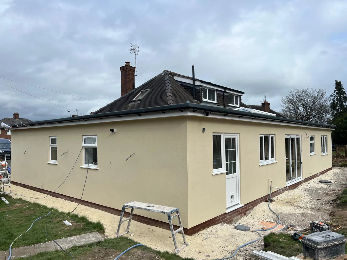 Rendered extension exterior
