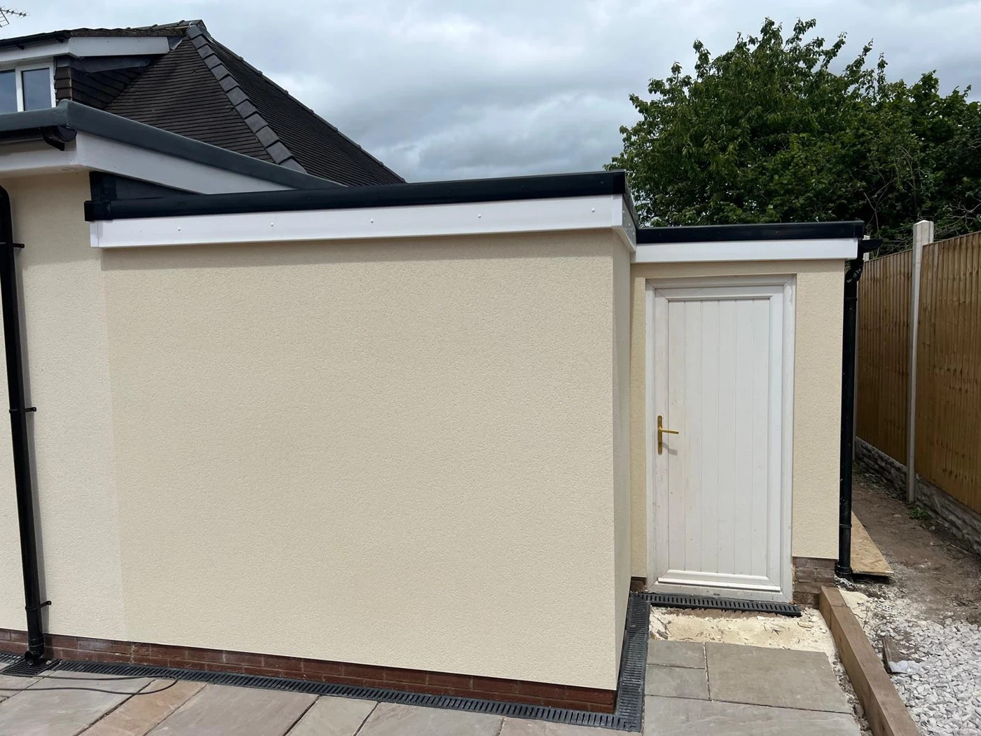 Rendered exterior and doorway